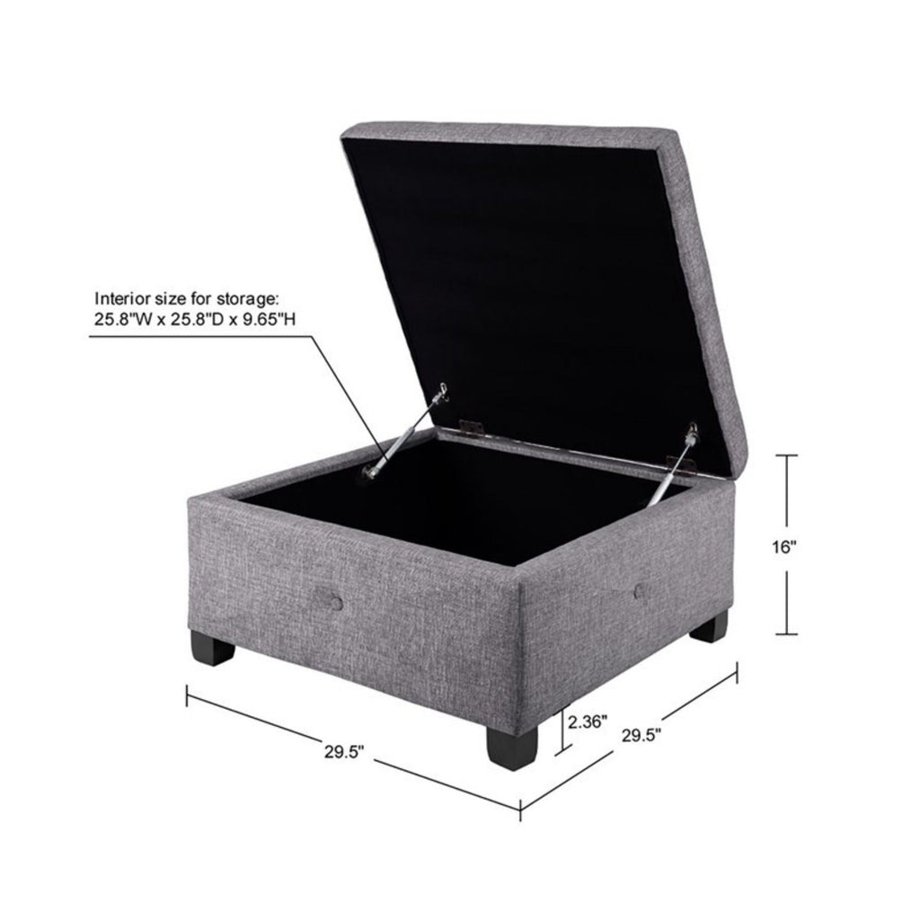 Aspen - Ottoman Soft Close Storage by Unique Piece Furniture