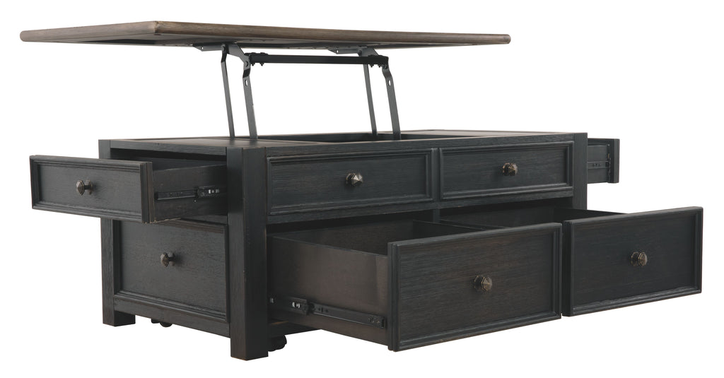 Tyler Creek - Lift Top Cocktail Table - Grayish Brown / Black by Unique Piece Furniture