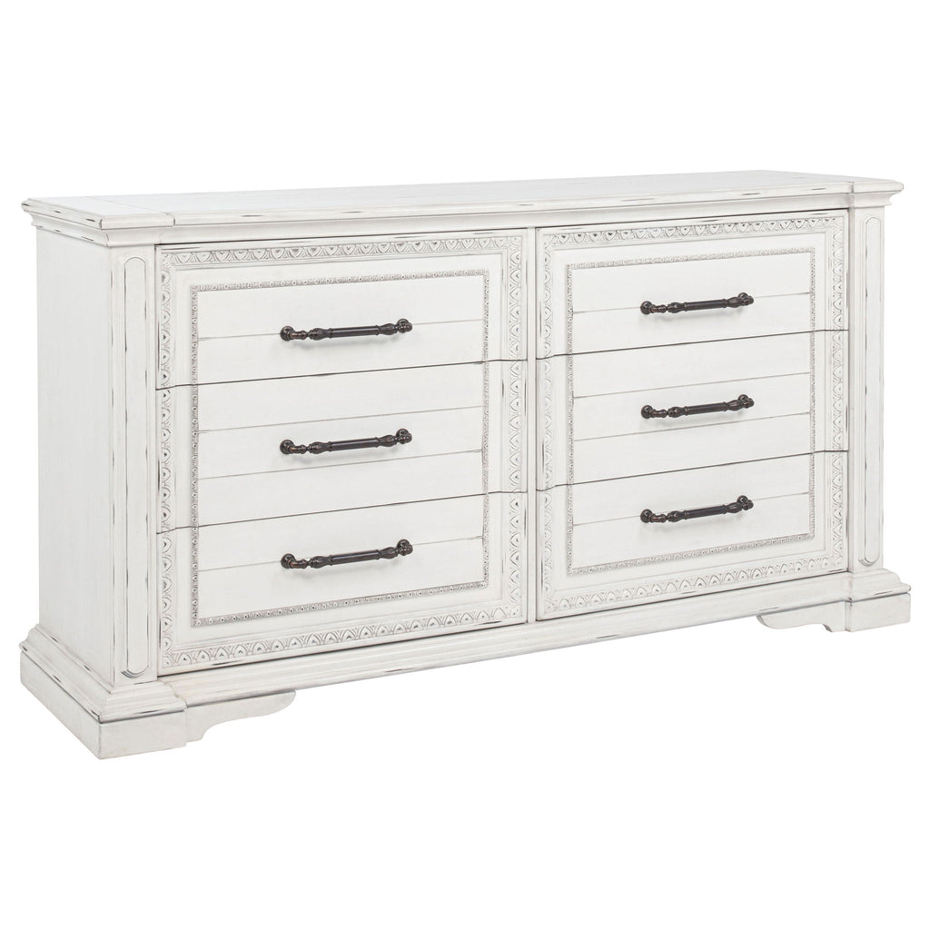 McKinney 4-piece Eastern King Bedroom Set Vintage White by Unique Piece Furniture