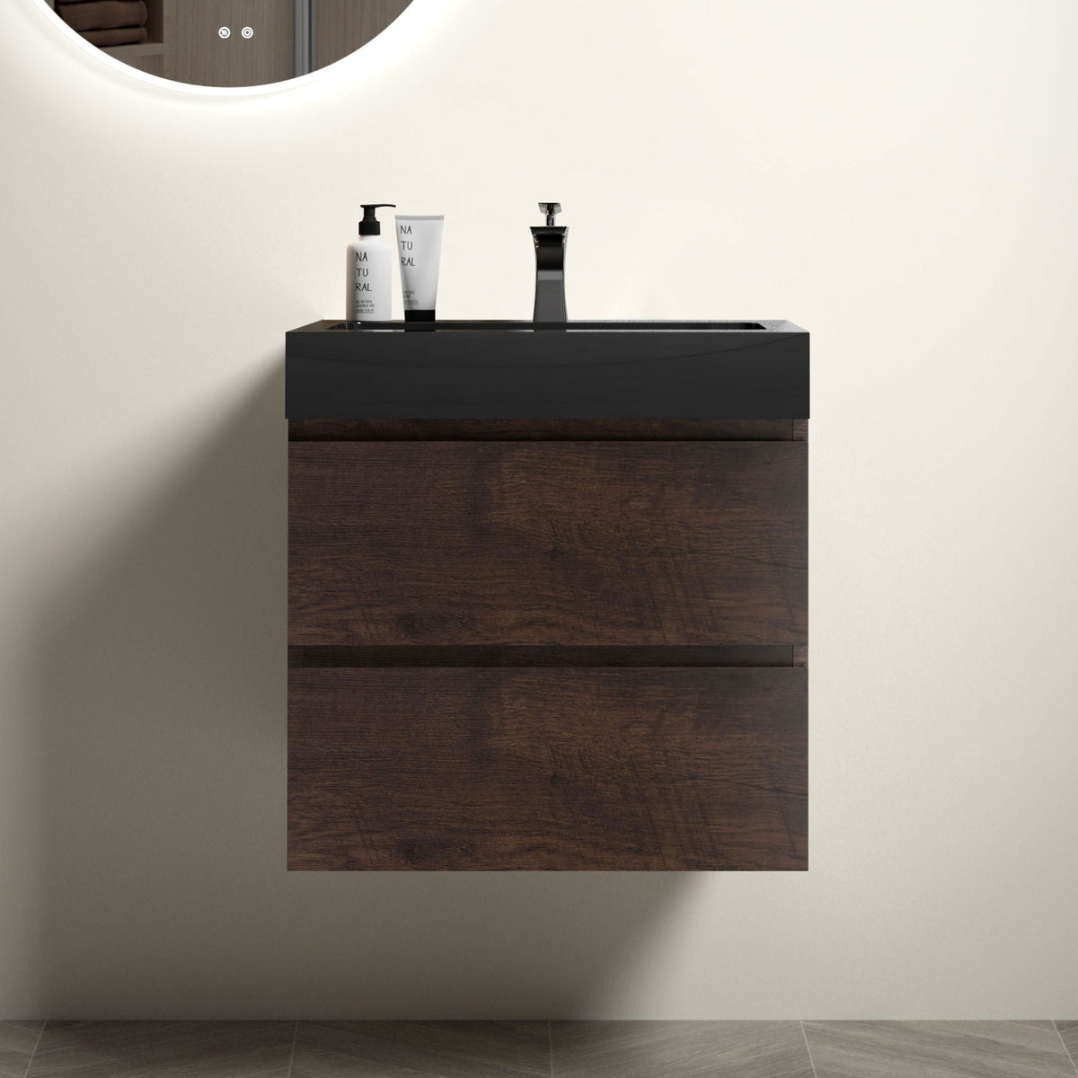 Alice - Bathroom Vanity Wall Mounted With Sink, Large Storage by Unique Piece Furniture