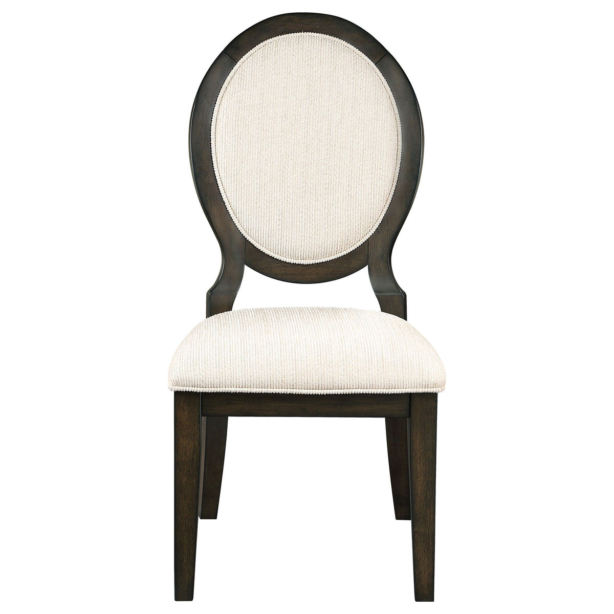 Twyla Oval Back Dining Side Chair Dark Cocoa (Set of 2) by Unique Piece Furniture