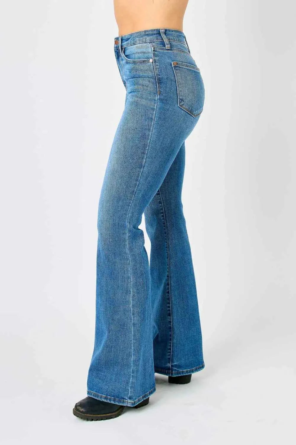 Judy Blue Full Size High-Waisted Classic Flare Jeans Plus Size by Wild and Free Boutique
