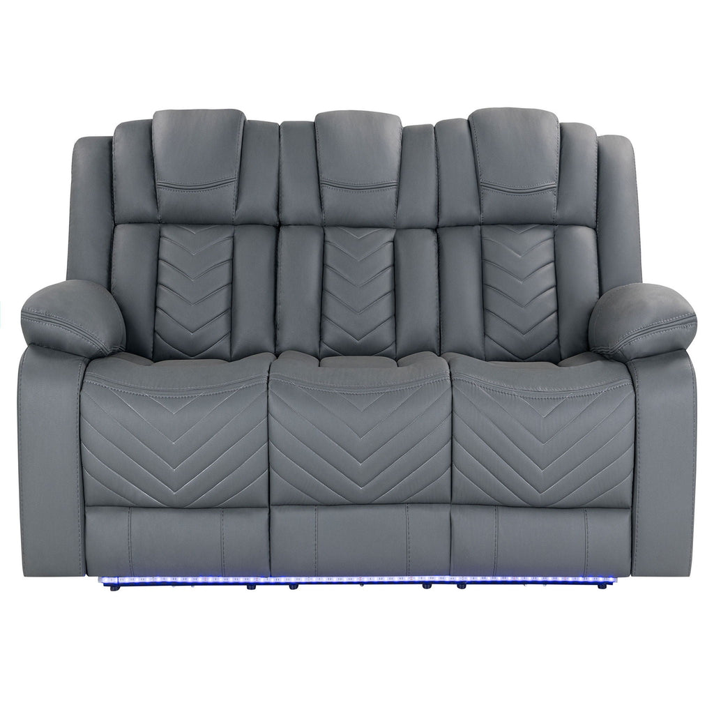 Raize - Power Living Room Set With Storage Console And Cup Holders by Unique Piece Furniture