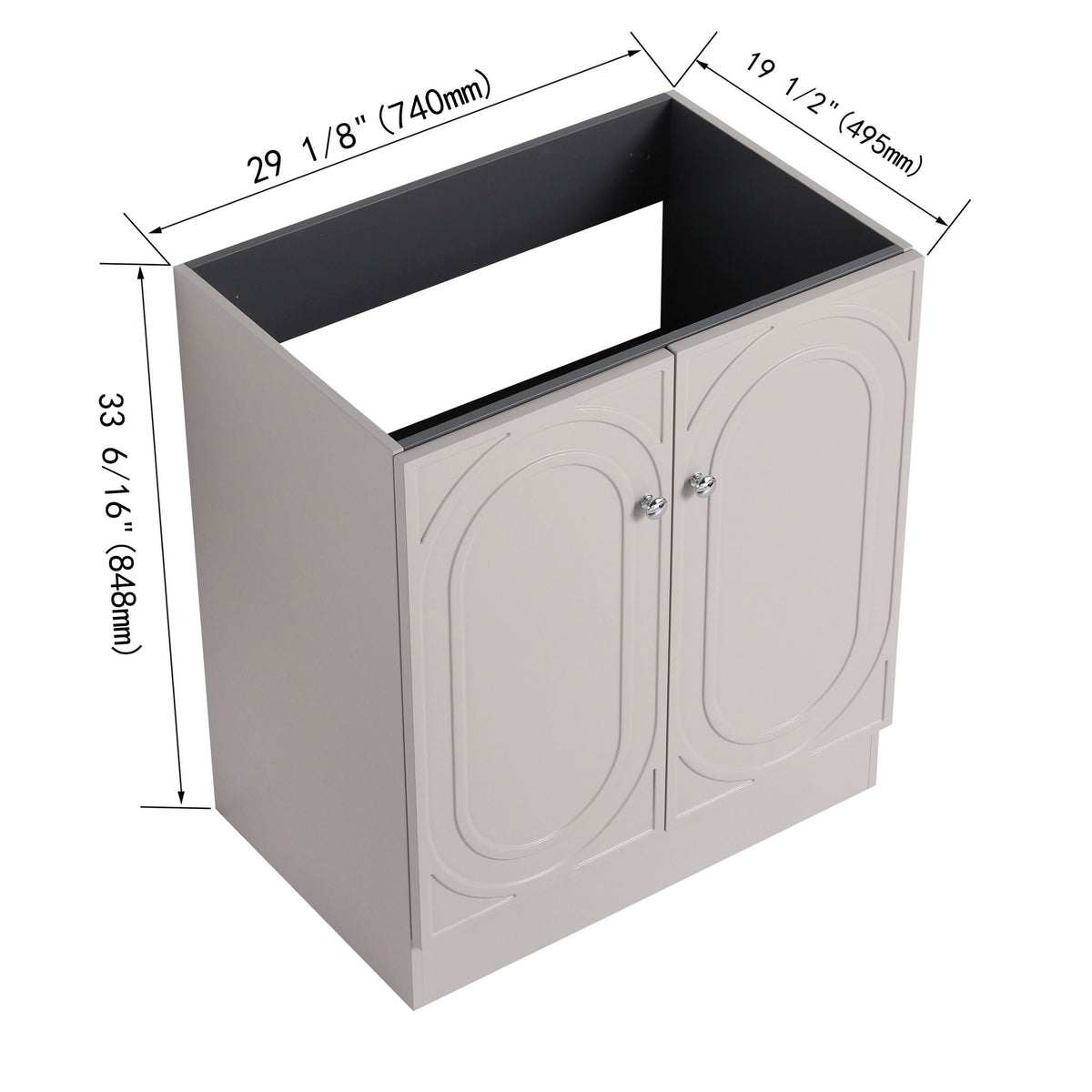Modern Freestanding Bathroom Vanity With Soft Close Cabinet Doors by Unique Piece Furniture