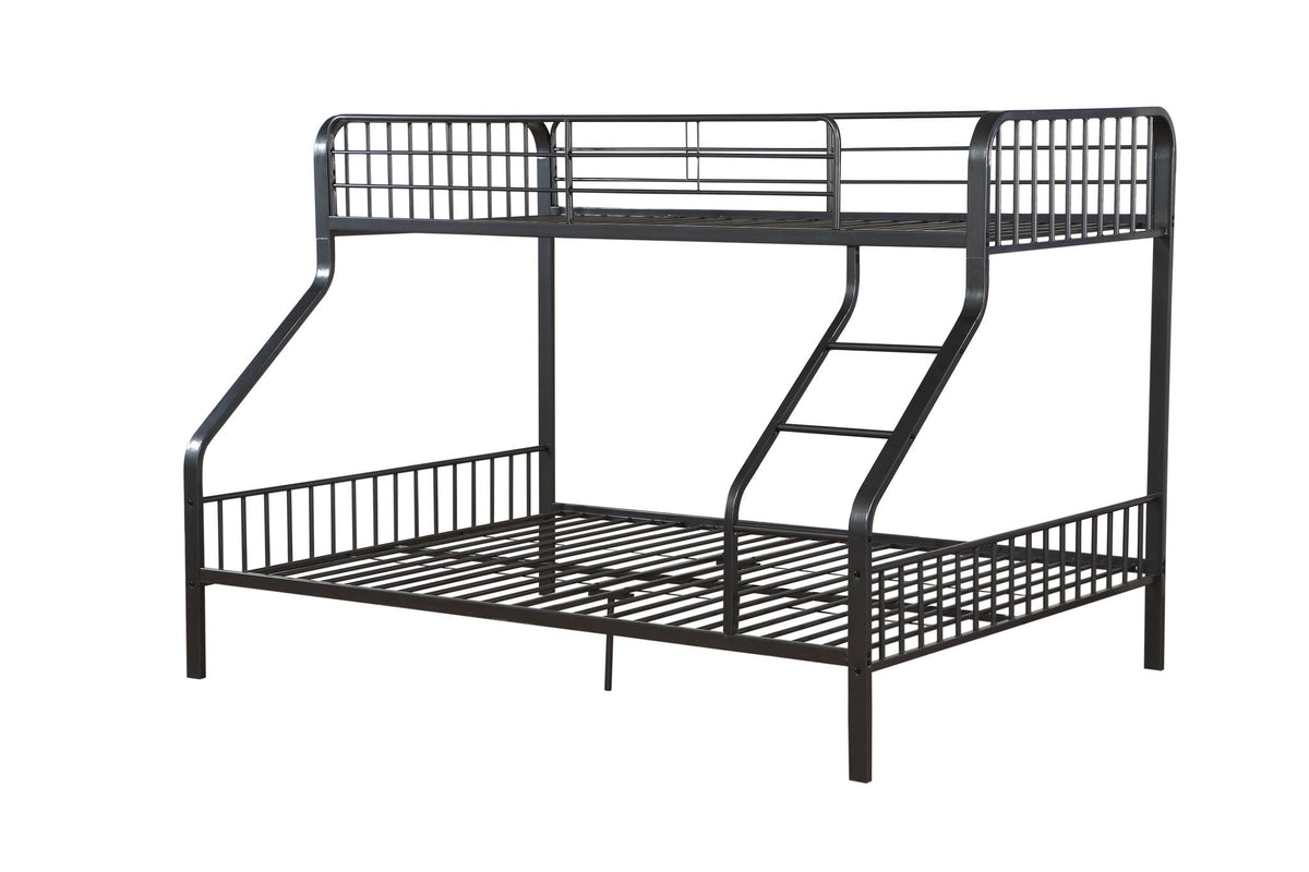 Caius - Twin Long Queen Bunk Bed - Gun by Unique Piece Furniture