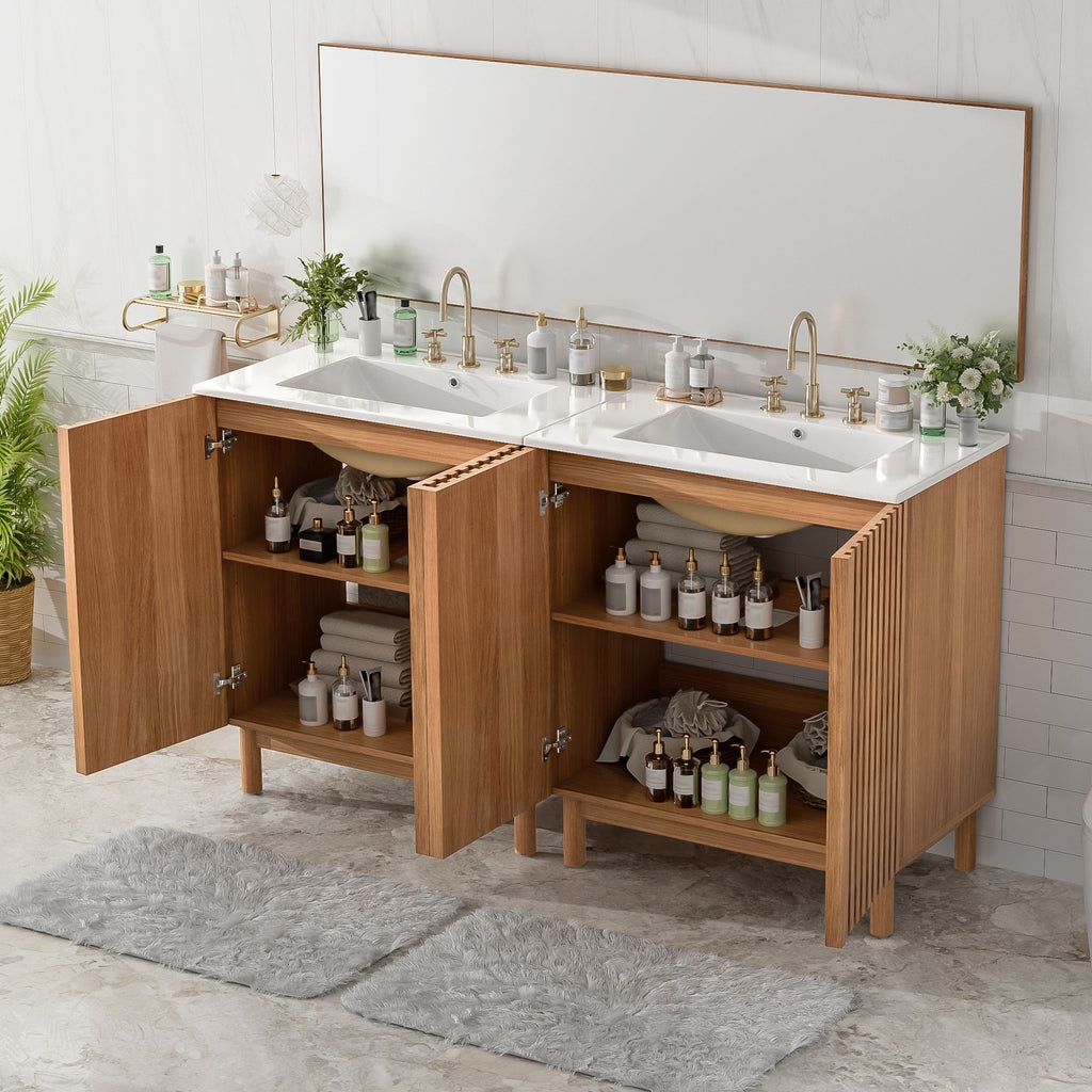 Traditional Bathroom Vanity With Ceramic Sink by Unique Piece Furniture