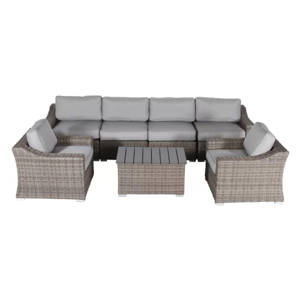 Stylish Sofa Seating Group With Cushions Perfect For Outdoor Gatherings by Unique Piece Furniture