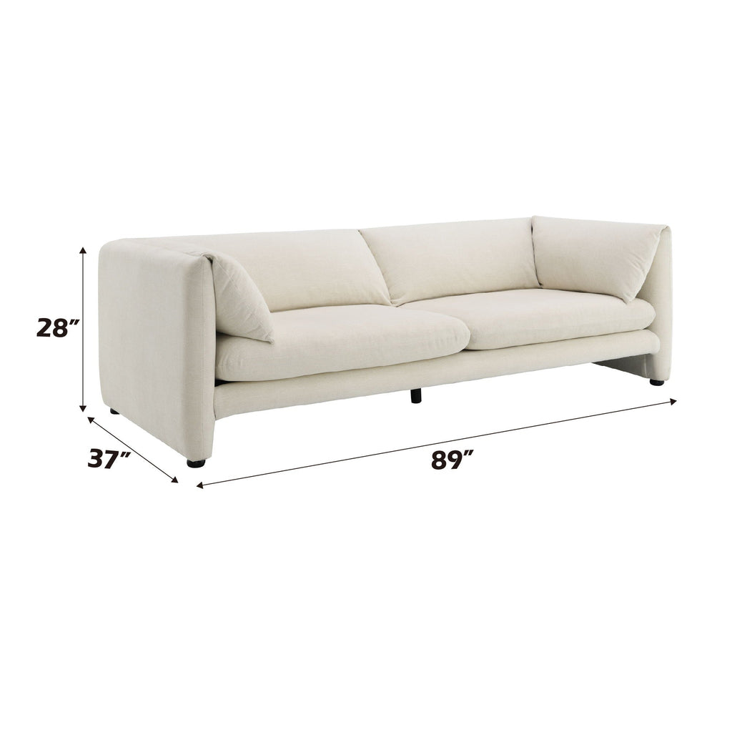 Jaeda - Boucle Sofa - Beige by Unique Piece Furniture