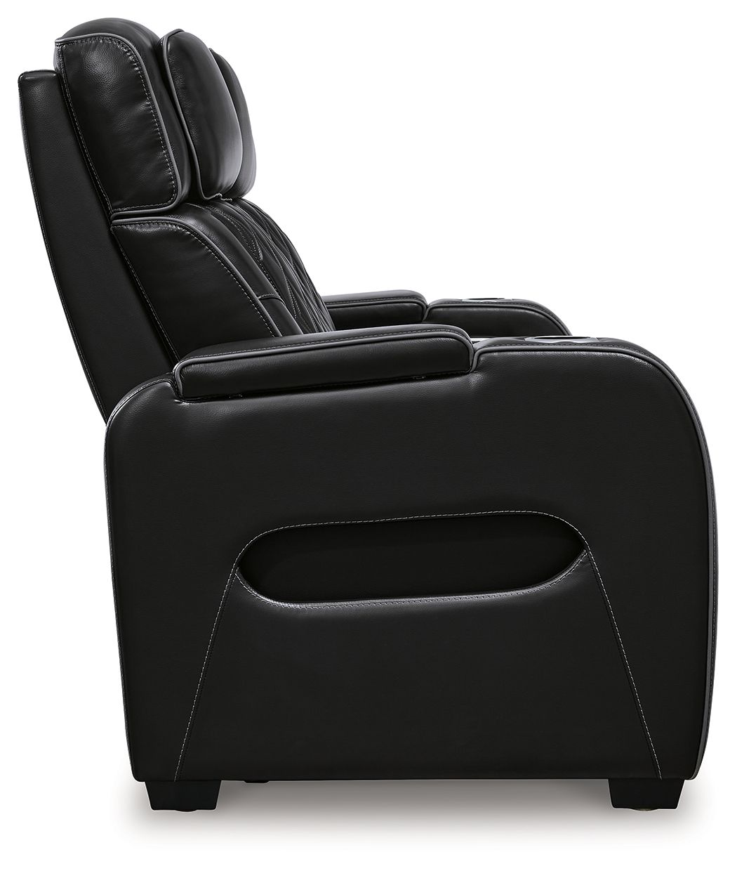 Boyington - 2 Pc. - Power Reclining Sofa And Loveseat - Black by Unique Piece Furniture