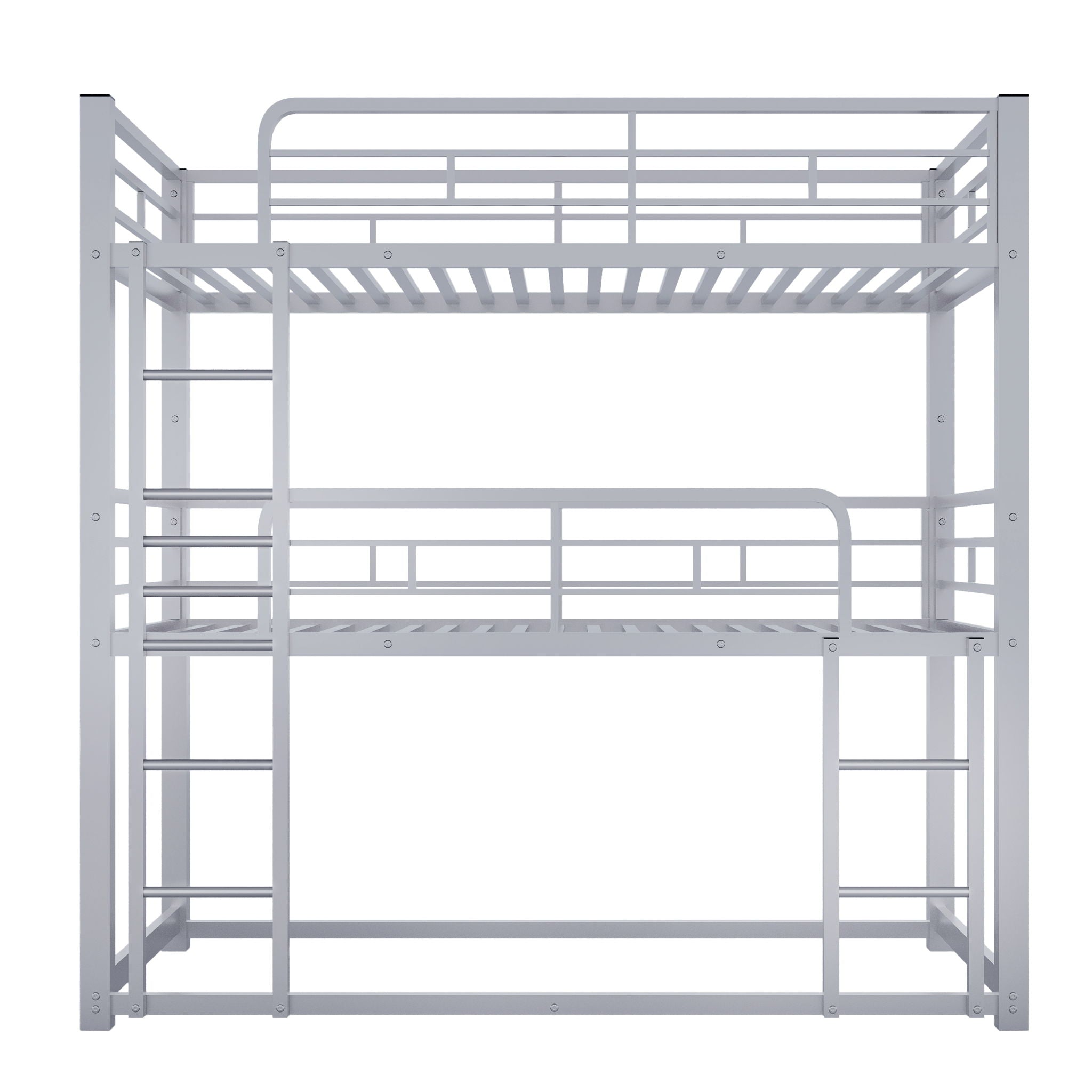 Triple Bunk Bed With Sturdy Construction And Space Saving Design by Unique Piece Furniture