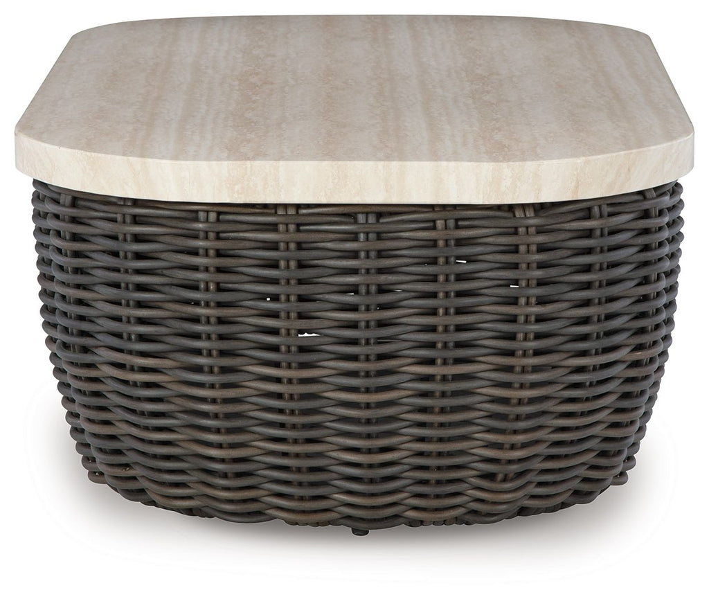 Kimora - Rectangular Cocktail Table - Beige / Dark Brown by Unique Piece Furniture