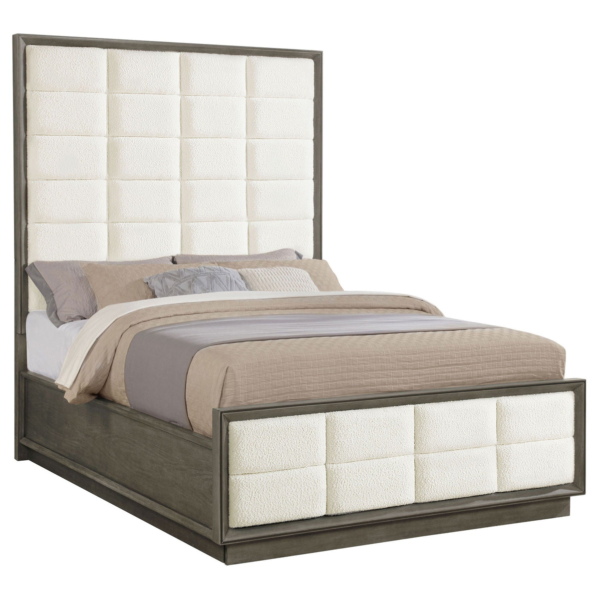 Durango 80-inch Queen Panel Bed Taupe Oak by Unique Piece Furniture