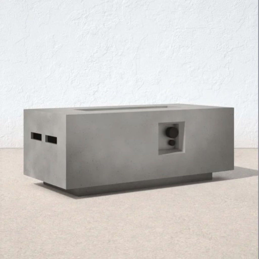 Propane Outdoor Durable Fire Pit Table - Gray by Unique Piece Furniture