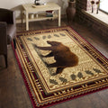 Nature's Nest - 5'3" X 7'3" Lodge Area Rug - Multi, Red by Unique Piece Furniture