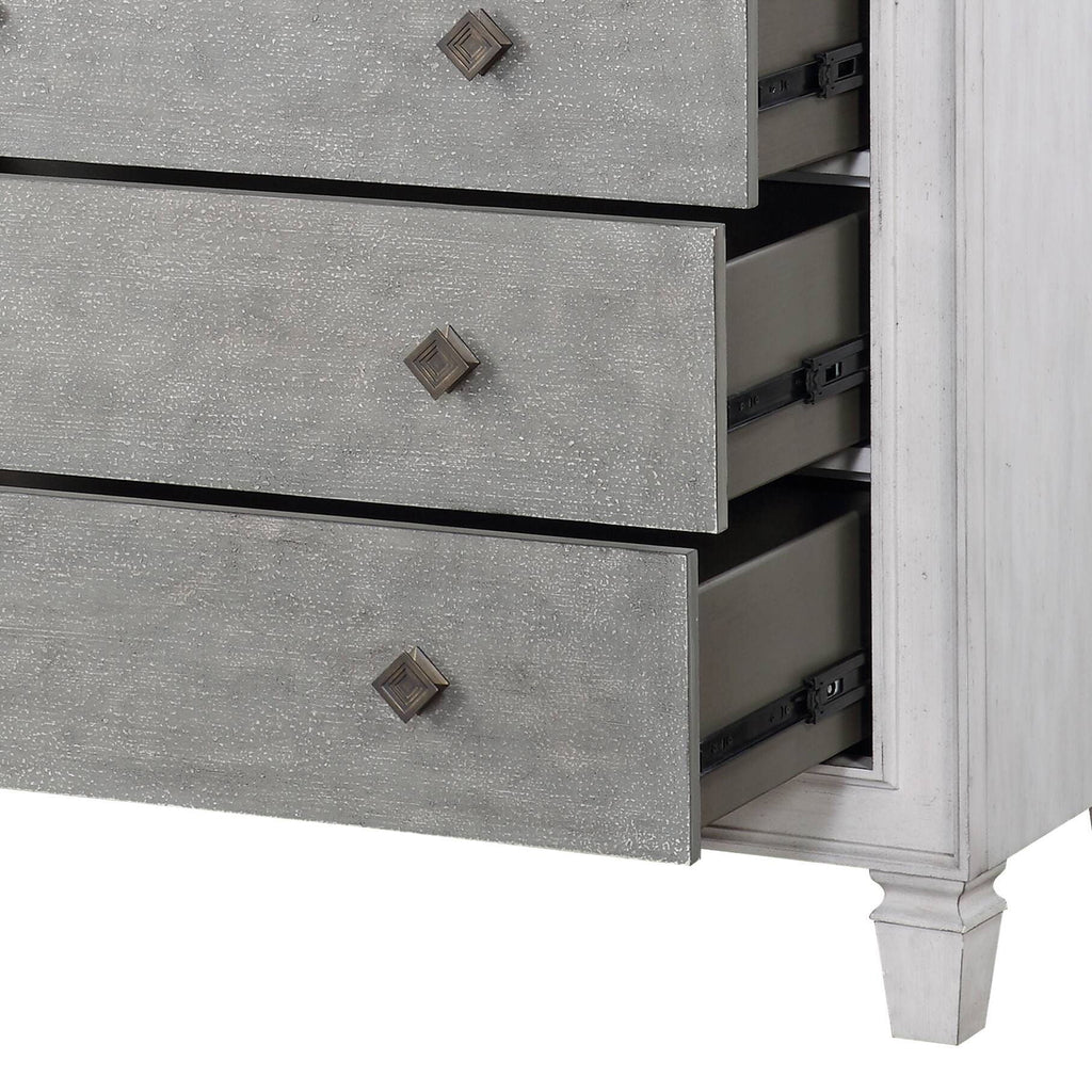 Katia - Weathered Chest - White by Unique Piece Furniture
