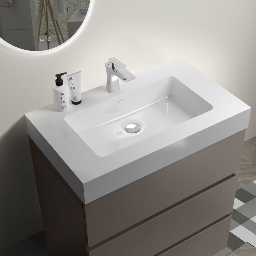 Alice - Bathroom Vanity With Sink, Large Storage Freestanding by Unique Piece Furniture