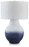 Dashland - Metal Table Lamp - White / Navy by Unique Piece Furniture