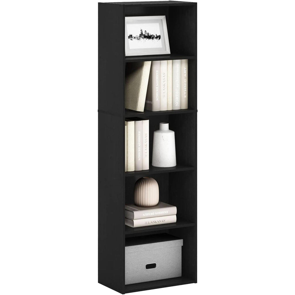 Blackwood 5-Tier Open Storage Shelves Bookcase For Living Room by ShipItFurniture