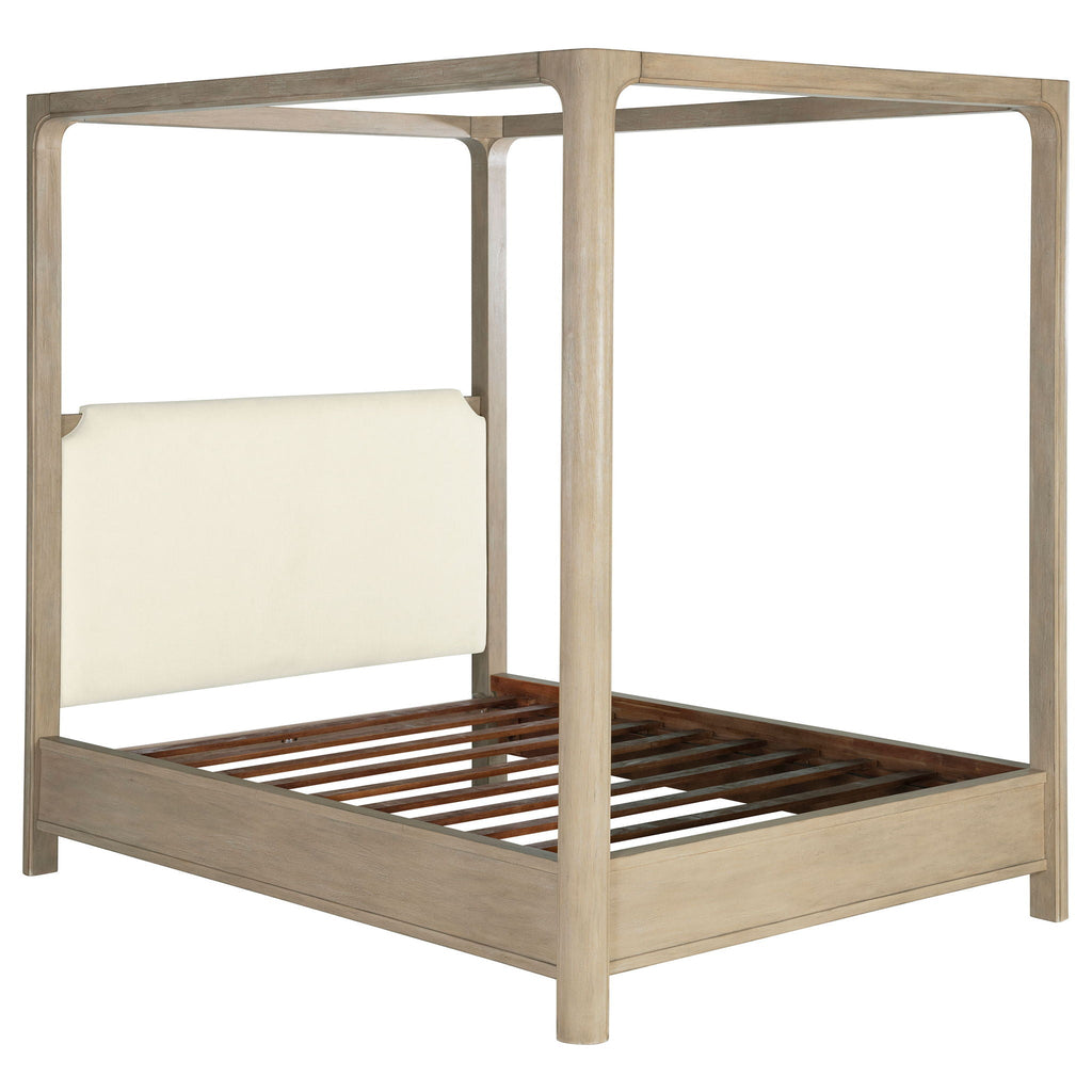 Solano 85-inch Queen Canopy Bed Weathered Mango by Unique Piece Furniture