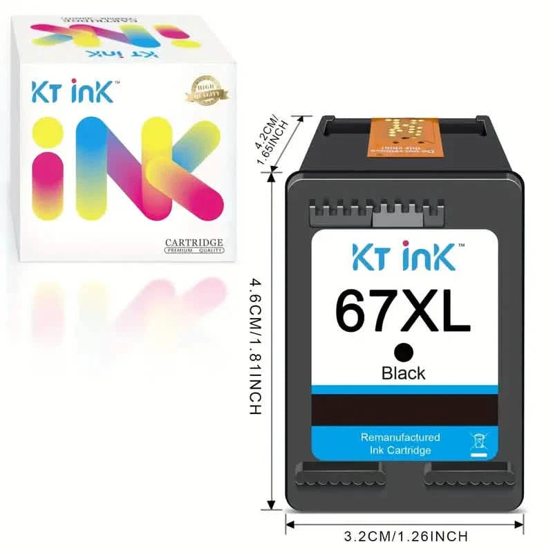 High-Yield Ink Cartridge 67XL for HP DeskJet and Envy Printers by DailySale