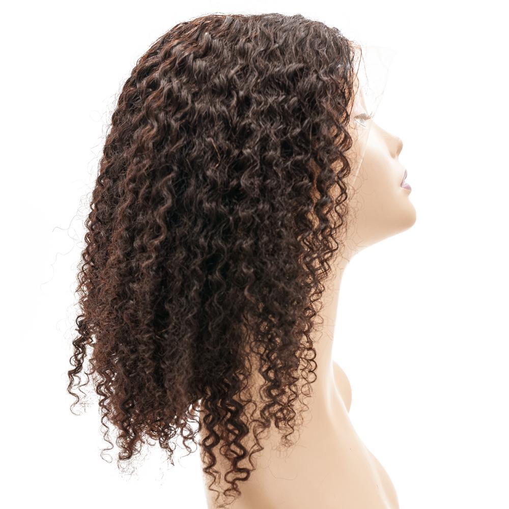 Coffee 13x4 Transparent Lace Front 100% Human Hair Bob Wig by Private Label