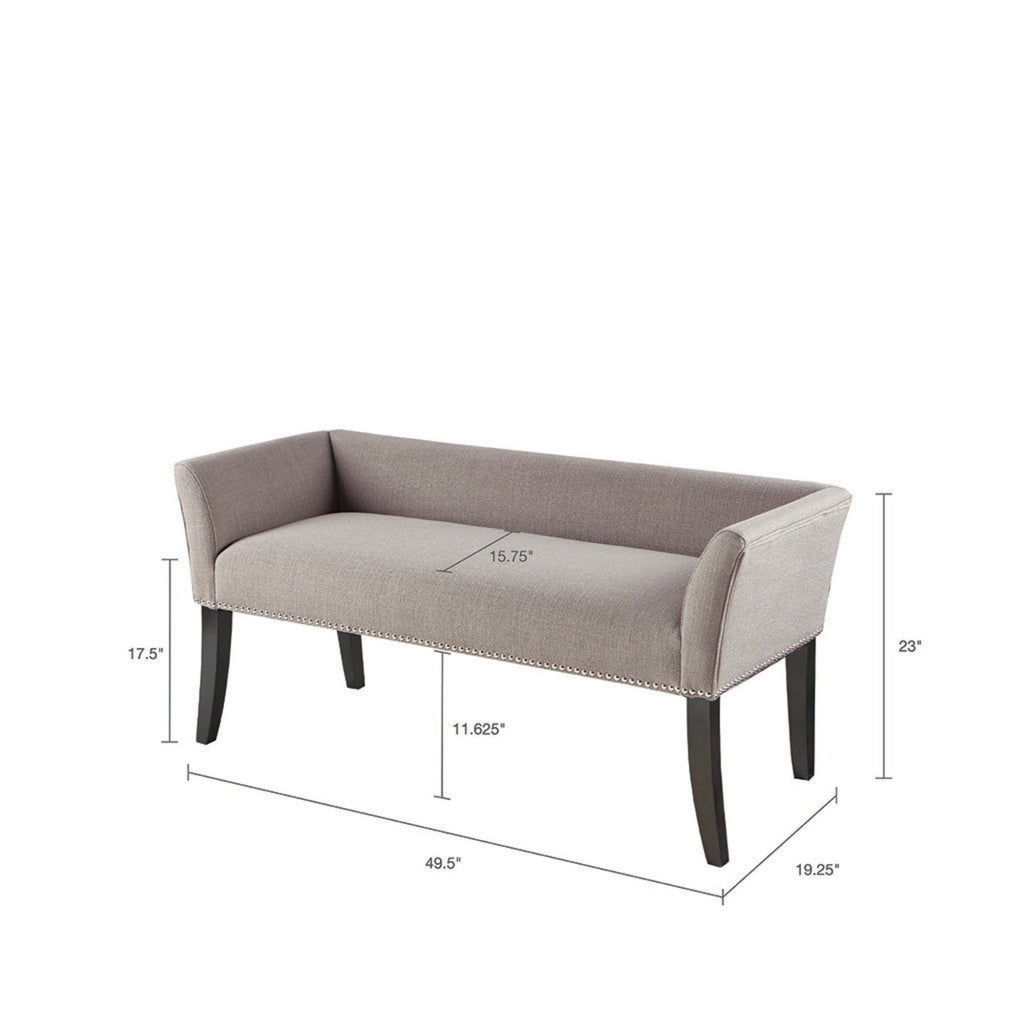 Elegant Design Bench Upholstery, Solid Wood Frame by Unique Piece Furniture