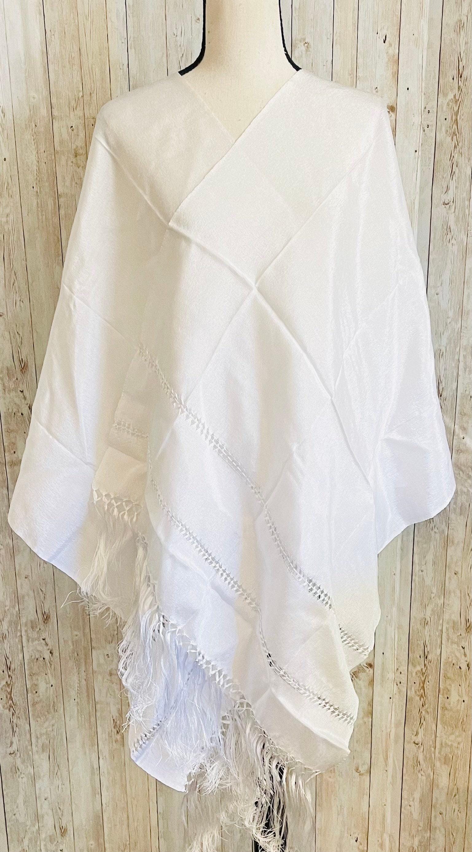 Authentic Mexican Silk Wrap Shawl Reboso Mexicano De Artiseda by Chica Mexico