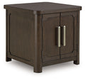 Breckington - Rectangular 2-door End Table - Dark Brown by Unique Piece Furniture