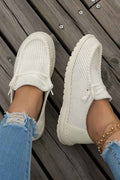 White Lace Up Casual Shoes by Wild and Free Boutique