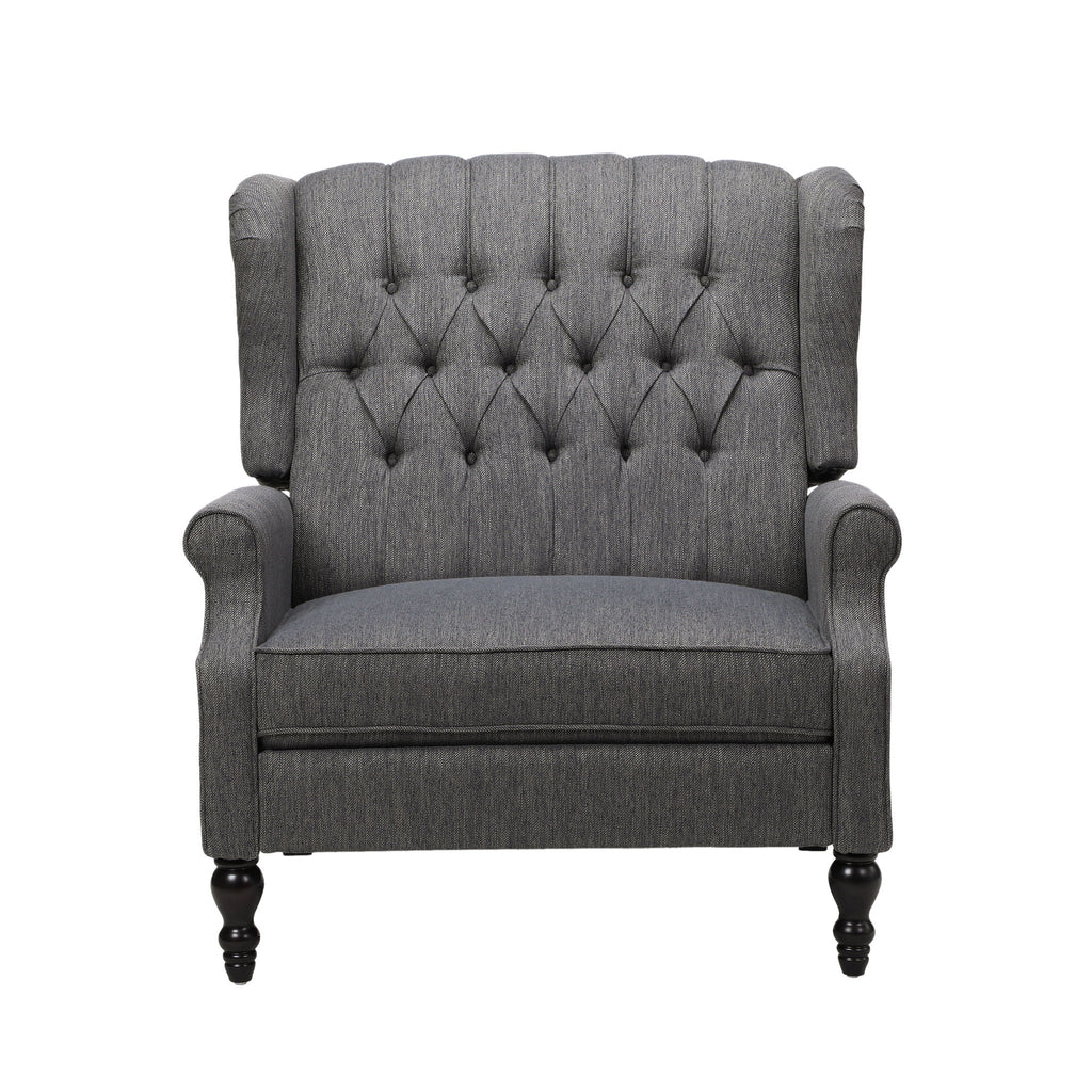 Dunham - Contemporary Fabric Tufted Oversized Pushback Recliner by Unique Piece Furniture