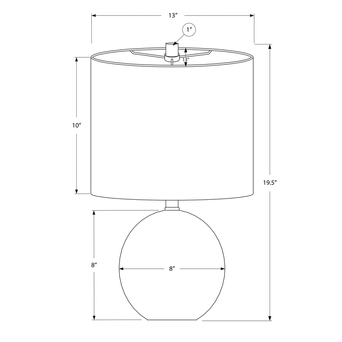 Table Lamp Lighting by Unique Piece Furniture