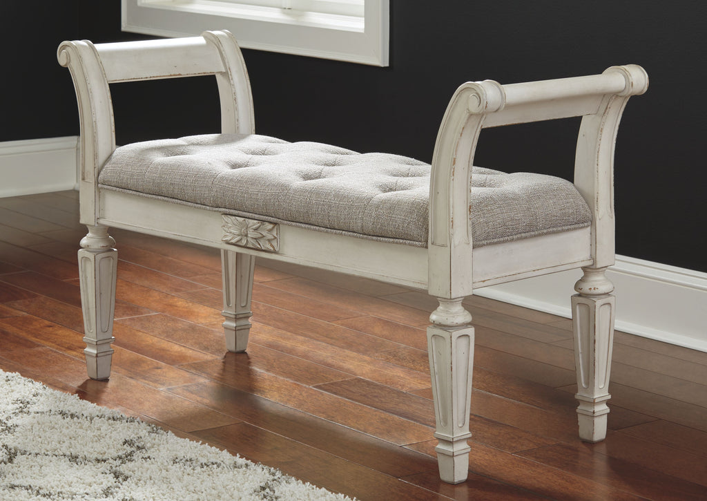 Realyn - Accent Bench - Antique White by Unique Piece Furniture