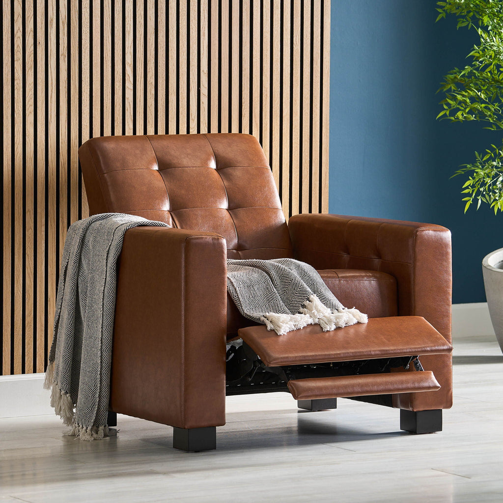 Langseth - Contemporary Tufted Pushback Recliner by Unique Piece Furniture