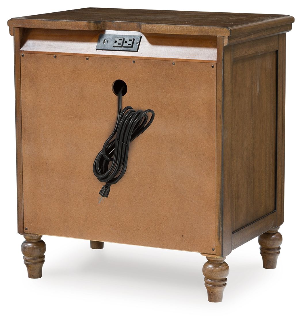 Sturlayne - Three Drawer Night Stand - Brown by Unique Piece Furniture