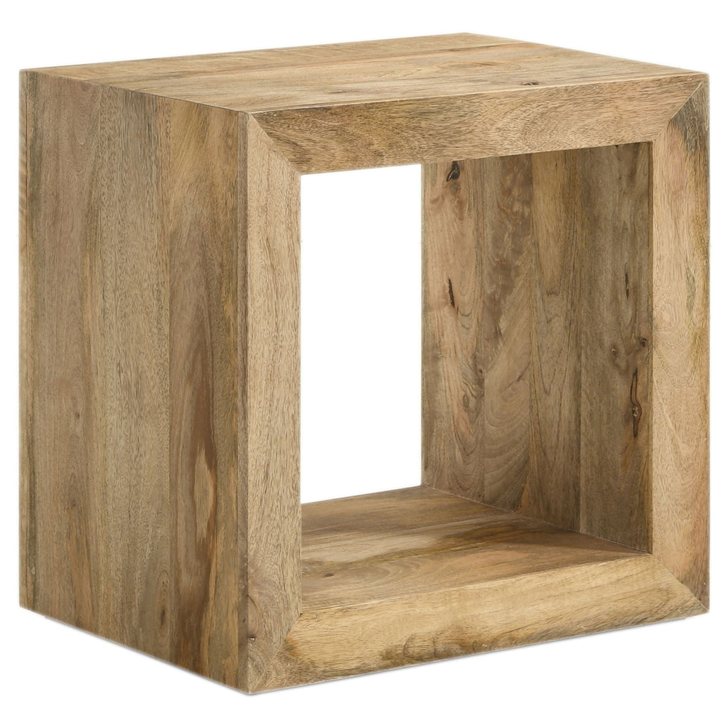 Benton Rectangular Solid Wood End Table Natural by Unique Piece Furniture