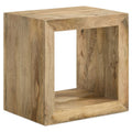 Benton Rectangular Solid Wood End Table Natural by Unique Piece Furniture