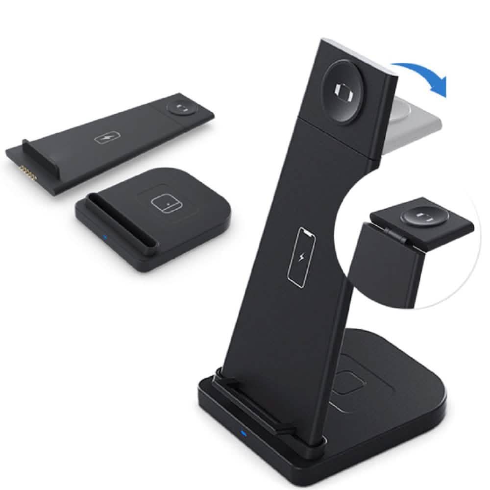 3-in-1 Foldable Fast Wireless Charging Stand by DailySale