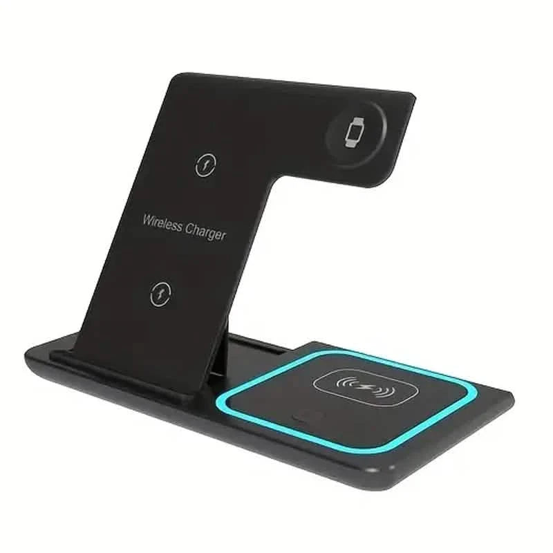 3-in-1 Folding Fast Wireless Charger Station by DailySale