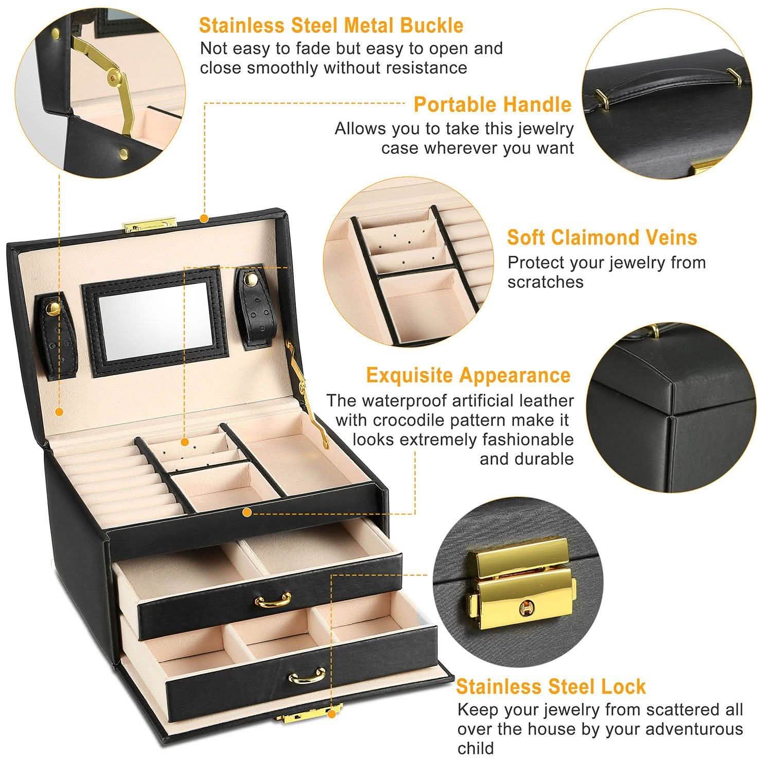 3-Layer Jewelry Case Organizer by DailySale