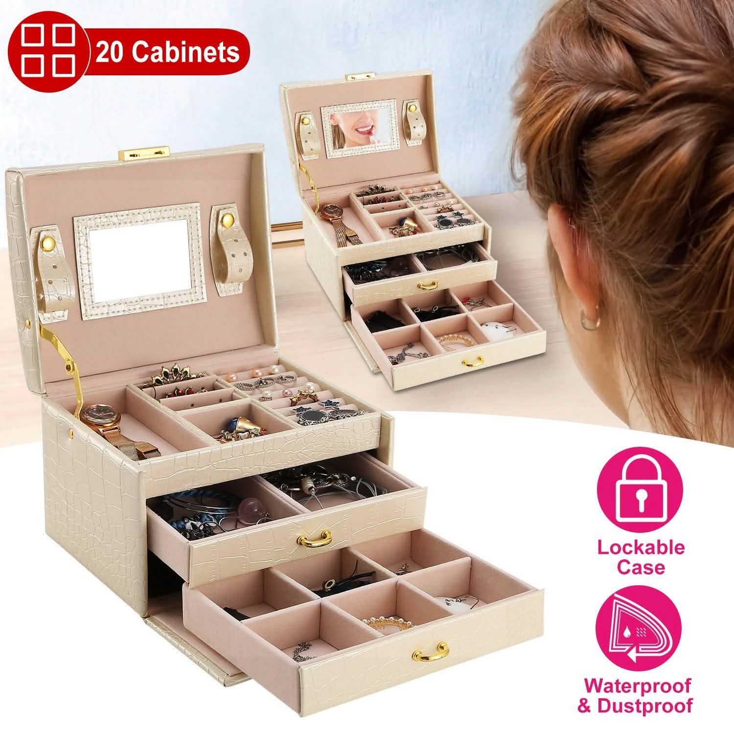 3-Layer Jewelry Case Organizer by DailySale