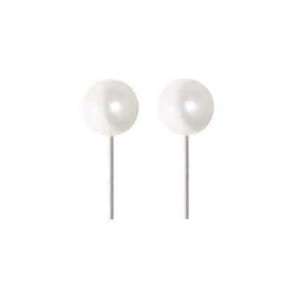 3-Pack: 8 MM Faux Pearl Stud Earrings by DailySale
