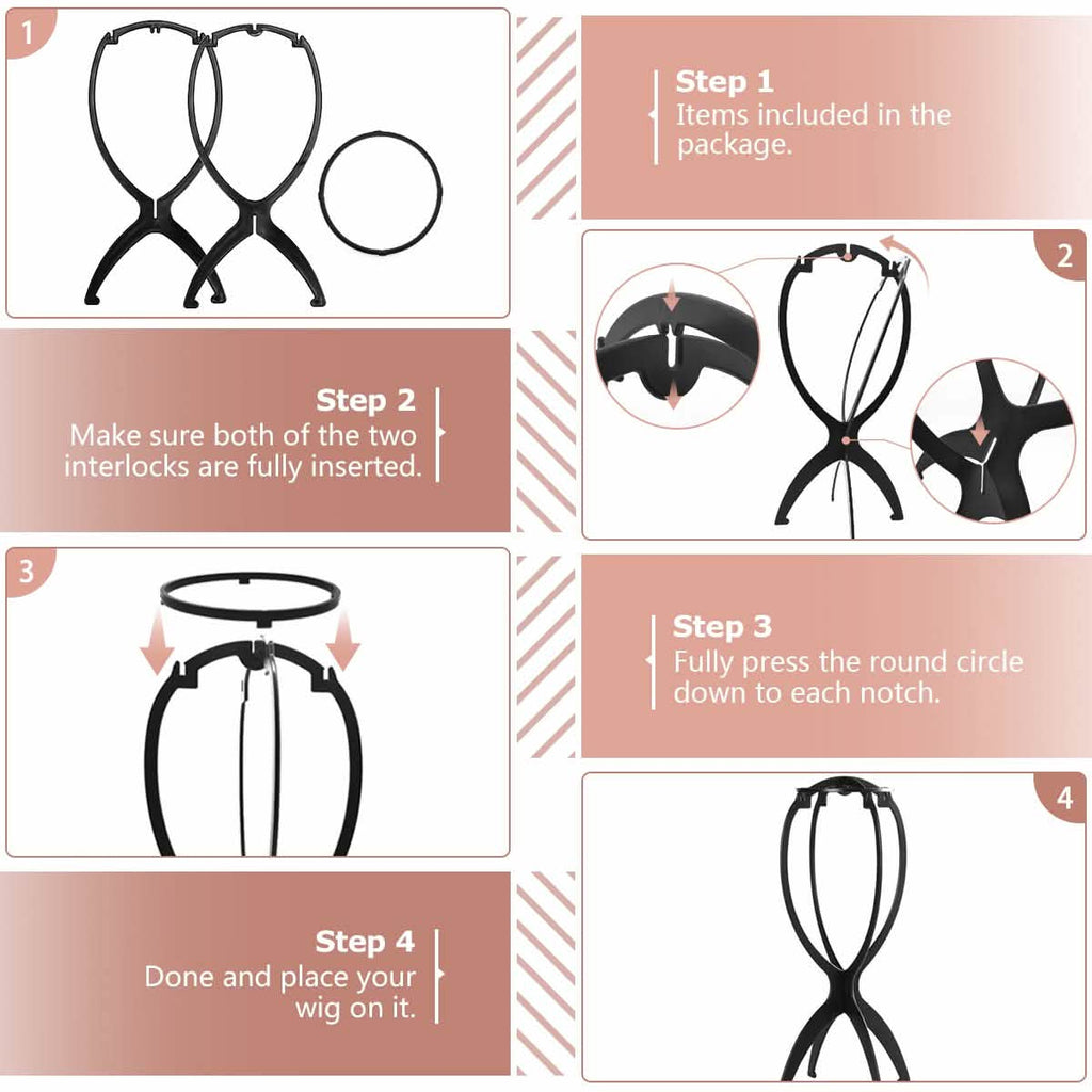 3-Pack: Dreamlover Wig Head Stands for Wigs by DailySale