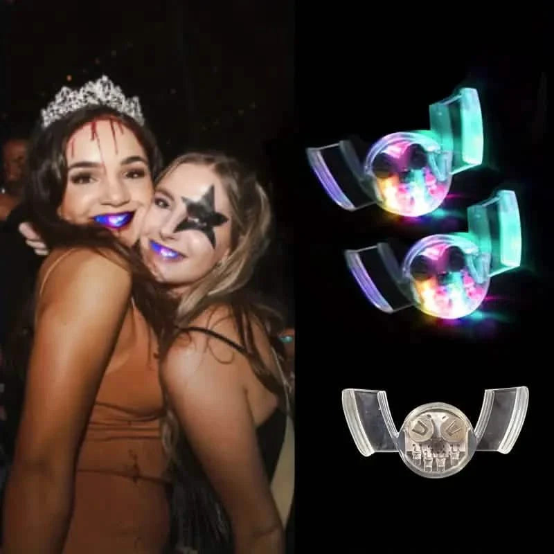 3-Pack: Flashing Mouth Glow Tooth Funny LED Light by DailySale