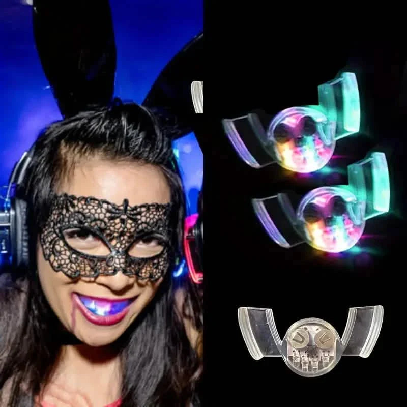 3-Pack: Flashing Mouth Glow Tooth Funny LED Light by DailySale