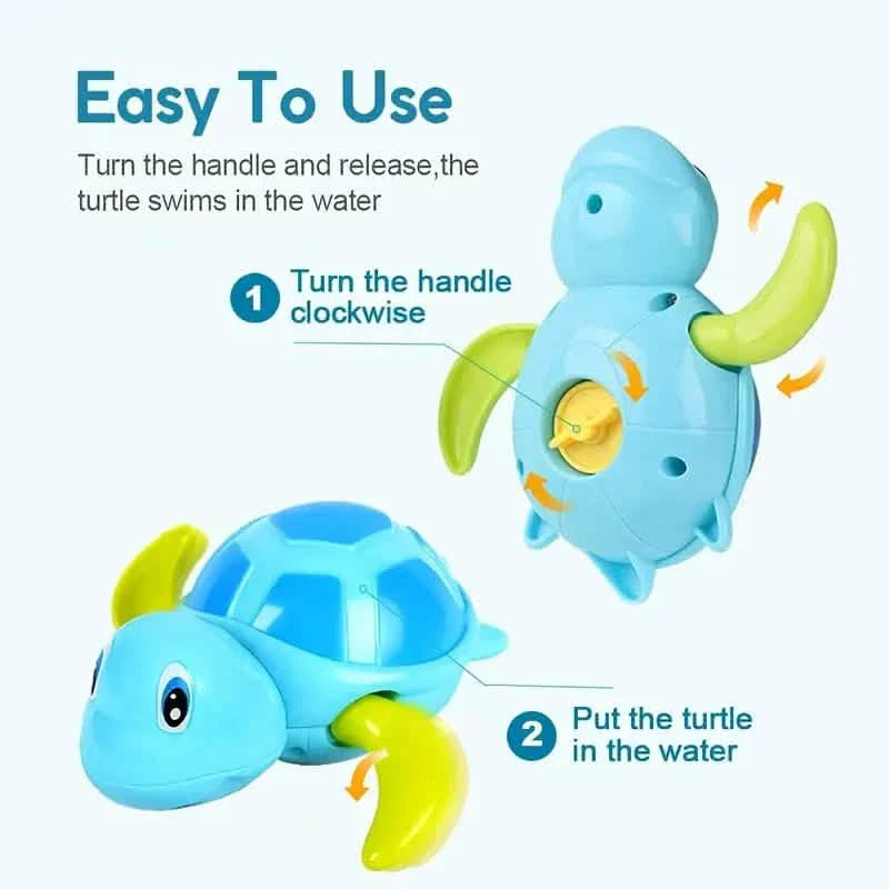 3-Pack: Fun Swimming Turtle Bath Toy by DailySale