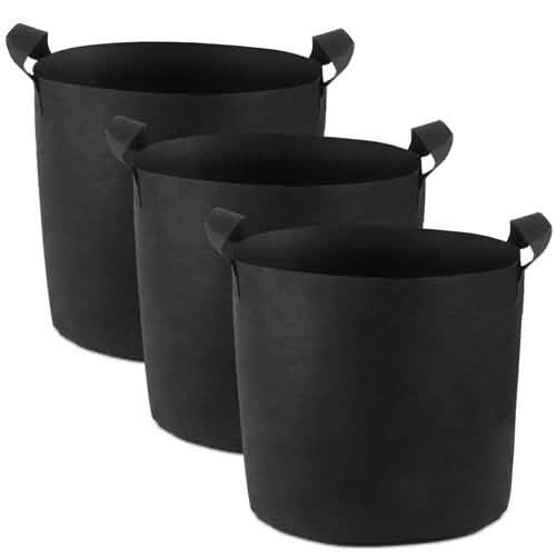 3-Pack: Planter Bags Breathable Planting Fabric Pots with Harvest Window by DailySale