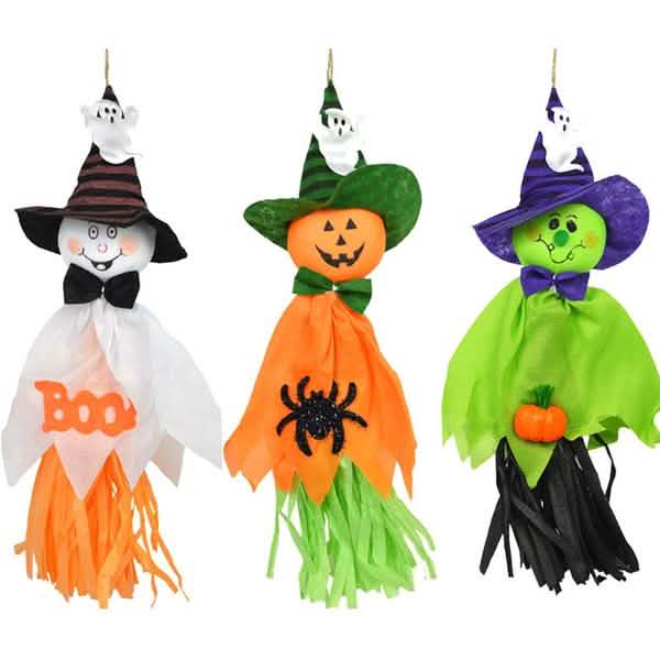 3-Pack: Scarecrow Horror Ghost Pendant Halloween Decor by DailySale