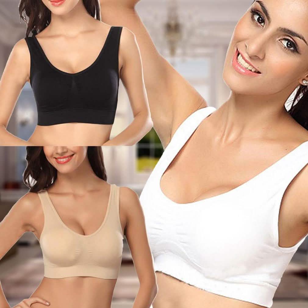 3-Pack: Seamless Comfy Bras - Assorted Color Sets by DailySale