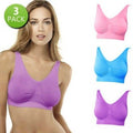 3-Pack: Seamless Comfy Bras - Assorted Color Sets by DailySale