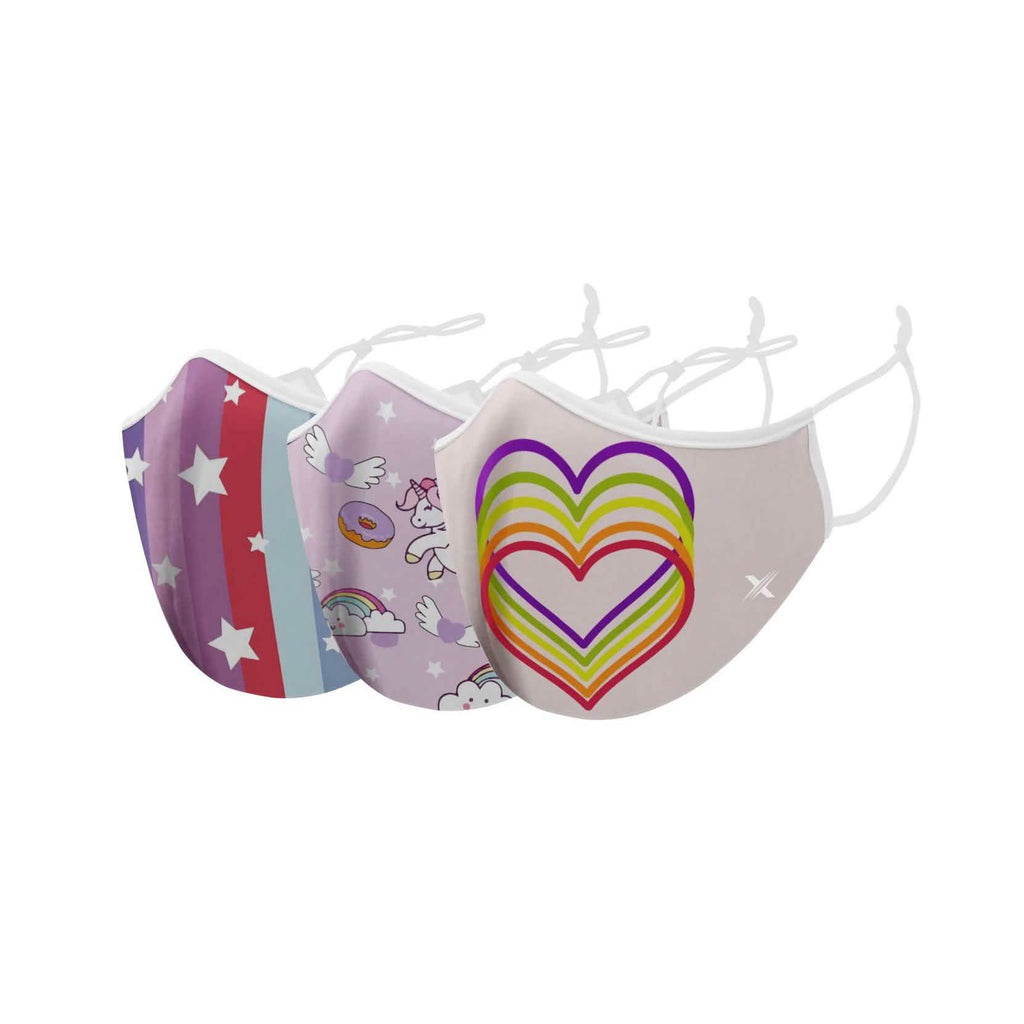 3-Pack: Two-Layer Reusable Kids Face Mask with Adjustable Earloop by DailySale
